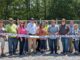 Ribbon cut on new basketball court at Smith Lake Park