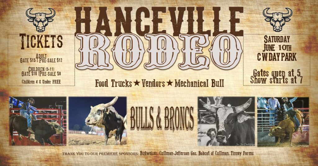Bulls & Broncs coming to Hanceville June 10 The Cullman Tribune