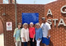 Main gate at A.G. Hicks Stadium named in honor of Sylvia Morgan