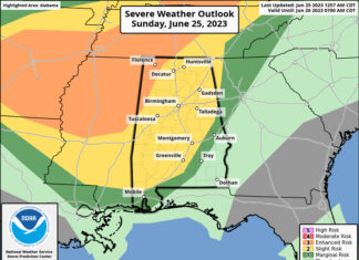 Severe weather for portions of state this afternoon into Monday
