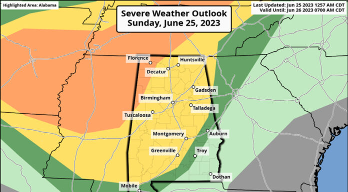 Severe weather for portions of state this afternoon into Monday