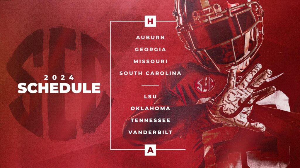 SEC reveals Alabama's 2024 football opponents The Cullman Tribune