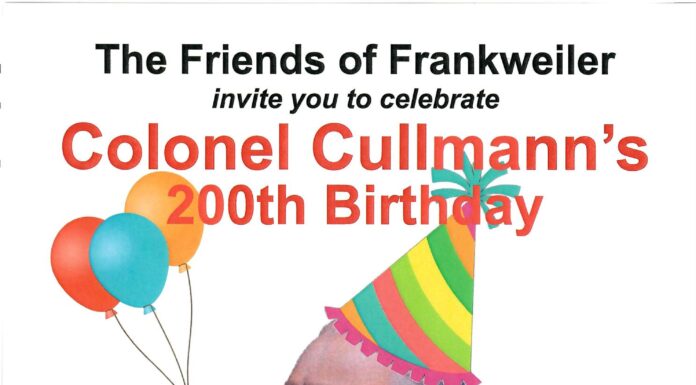 COLUMN: Celebrating in the Wundergarten – Col. Cullmann’s 200th birthday party