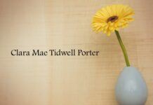 Obituary: Clara Mae Tidwell Porter