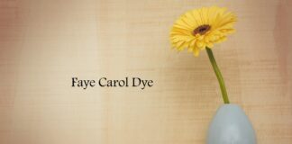 Obituary: Faye Carol Dye