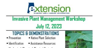 Cullman County Extension hosting Invasive Plant Management Workshop July 12