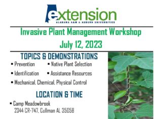Cullman County Extension hosting Invasive Plant Management Workshop July 12