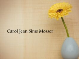 Obituary: Carol Jean Sims Mosser