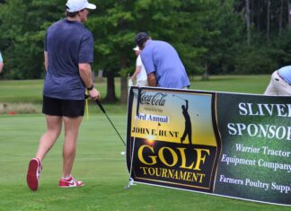 ‘It means everything to us’: 134 players pack course for 3rd annual John E. Hunt Memorial Golf Tournament