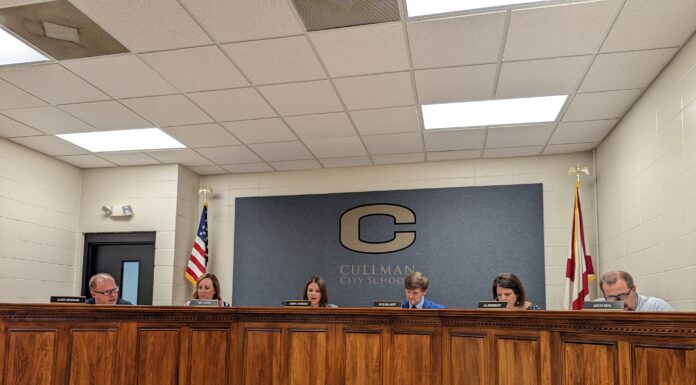 Cullman City School Board meeting notes