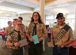 Troop 219 promotes 3 young men to rank of Eagle Scout