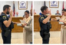 2 new police officers sworn in at Hanceville council meeting