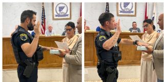 2 new police officers sworn in at Hanceville council meeting