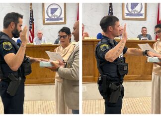 2 new police officers sworn in at Hanceville council meeting