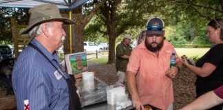 Tomato Pie with Blackened Quail top dish at AWF Finals