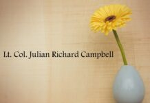 Obituary: Lt. Col. Julian Richard Campbell