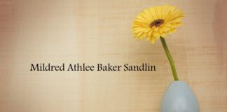 Obituary: Mildred Athlee Baker Sandlin