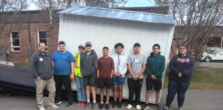 CATA students build, donate storage building to Agriplex