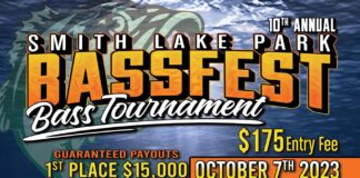 10th annual Smith Lake Park Bass Fest set for Oct. 7