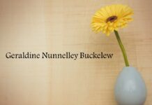 Obituary: Geraldine Nunnelley Buckelew