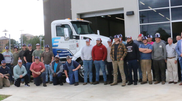 Wallace State unveils first EV heavy duty truck for Diesel Technology program