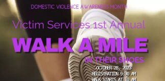 Victim Services invites community to ‘Walk a Mile in Their Shoes’ Oct. 28
