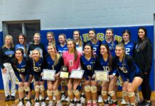 PREP VOLLEYBALL: No. 1 Addison tops No. 3 Meek to win 1A, Area 13 Tournament