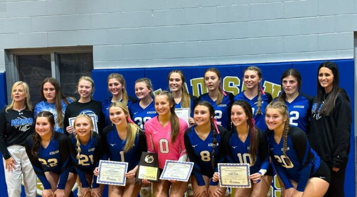 PREP VOLLEYBALL: No. 1 Addison tops No. 3 Meek to win 1A, Area 13 Tournament