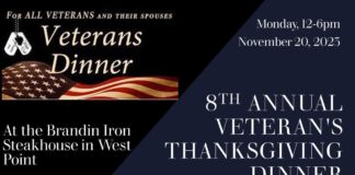 8th annual Veterans Thanksgiving Dinner Nov. 20