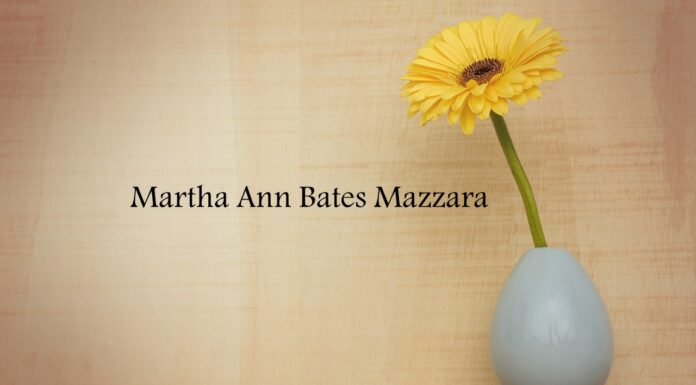 Obituary: Martha Ann Bates Mazzara