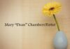 Obituary: Mary “Dean” Chambers Porter