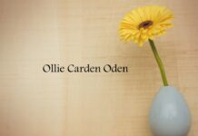 Obituary: Ollie Carden Oden