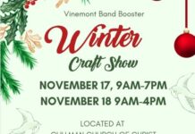 Vinemont Band Booster Winter Craft Show set for Nov. 17-18