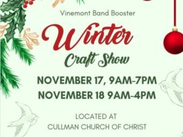 Vinemont Band Booster Winter Craft Show set for Nov. 17-18