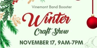 Vinemont Band Booster Winter Craft Show set for Nov. 17-18