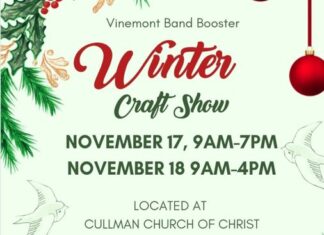 Vinemont Band Booster Winter Craft Show set for Nov. 17-18