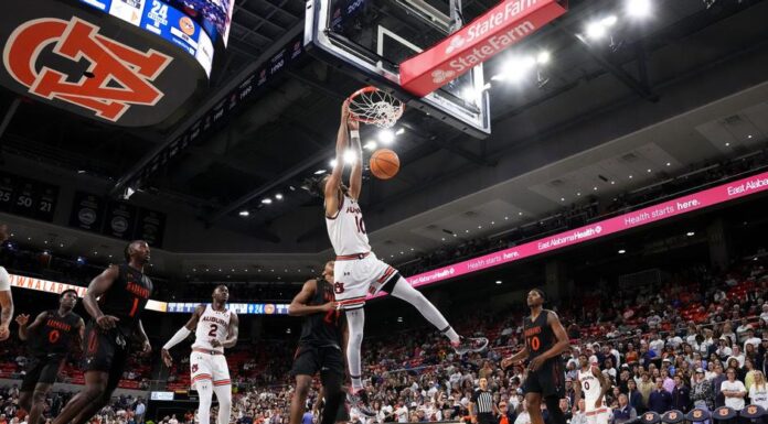 Newcomers lead Auburn to 102-66 exhibition win over AUM