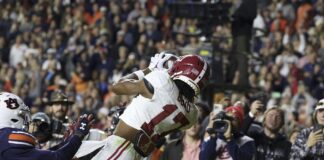 Late-game heroics lead No. 8 Alabama to 27-24 victory at Auburn