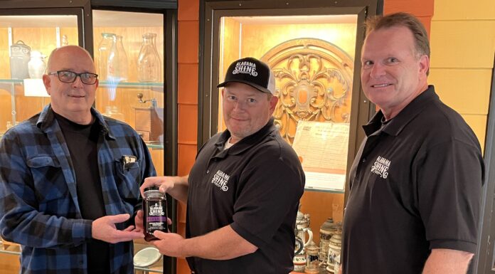 Alabama Shine Co. donates 1st jar of legally produced, post-Prohibition Cullman Co. moonshine
