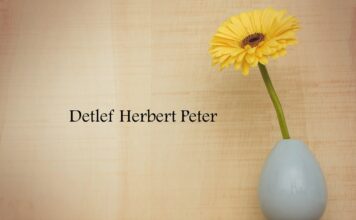 Obituary: Detlef Herbert Peter