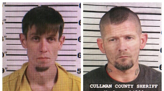 2 charged following manhunt