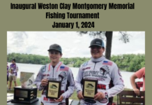 Weston Clay Montgomery Memorial Fishing Tournament set for Jan. 1