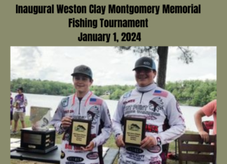 Weston Clay Montgomery Memorial Fishing Tournament set for Jan. 1