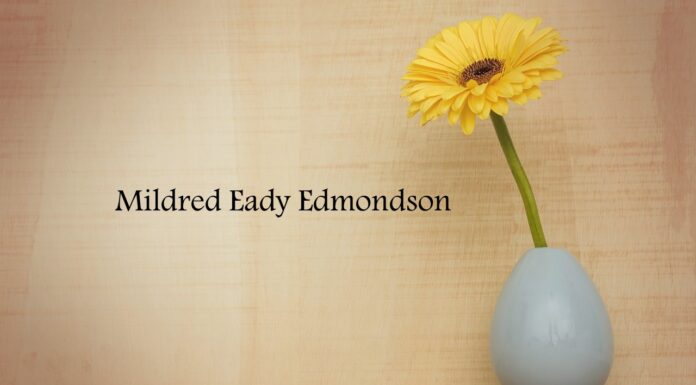 Obituary: Mildred Eady Edmondson