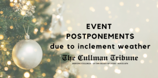 Weekend event postponements