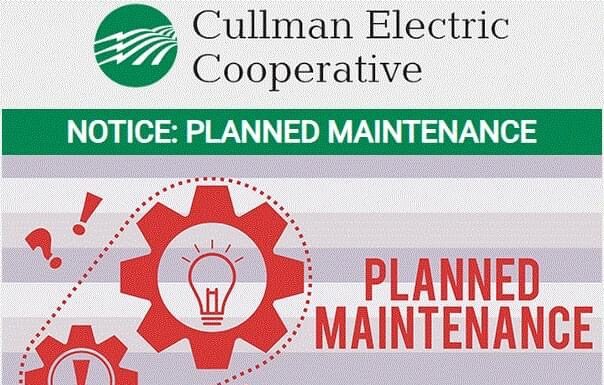 Co-op: Planned maintenance outage Monday, Dec. 11 at 10 p.m.