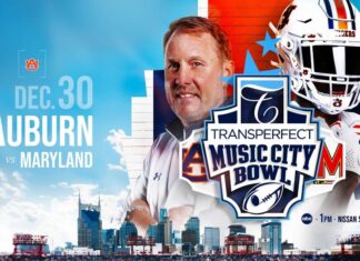 Auburn to play Maryland in TransPerfect Music City Bowl