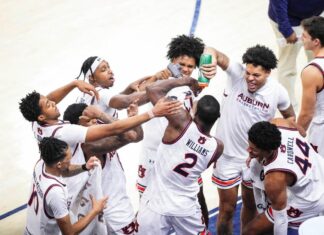 2 Tigers hit 1,000 to lead Auburn in 82-62 win over Alabama State