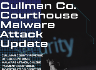 Update on Cullman County Revenue Office malware attack