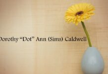 Obituary: Dorothy “Dot” Ann (Sims) Caldwell